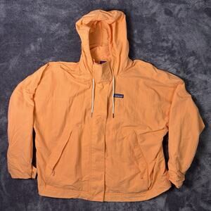 Patagonia Womens XL Skysail Hooded Zip Jacket Tigerlilly Orange